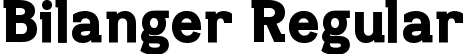 Bilanger Regular font - Bilanger.ttf