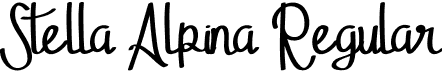 Stella Alpina Regular font - StellaAlpina.otf