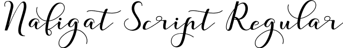 Nafigat Script Regular font - Nafigat Script.ttf