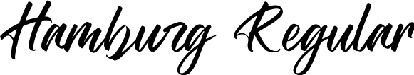 Hamburg Regular font - The Hamburg Script - DEMO.ttf