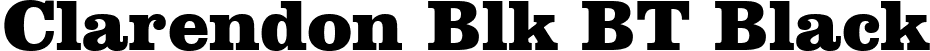 Clarendon Blk BT Black font - Clrndnk.ttf