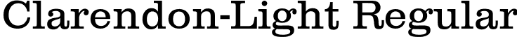 Clarendon-Light Regular font - CLAREND1.ttf