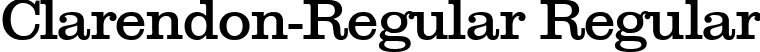 Clarendon-Regular Regular font - Clarendon-Regular.ttf