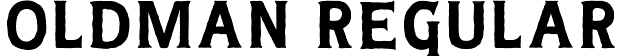 OldMan Regular font - OldMan.ttf