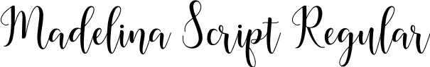 Madelina Script Regular font - Madelina.ttf