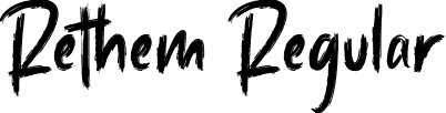 Rethem Regular font - Rethem-1G012.otf