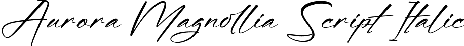 Aurora Magnollia Script Italic font - Aurora-Magnollia-Script-Italic.otf