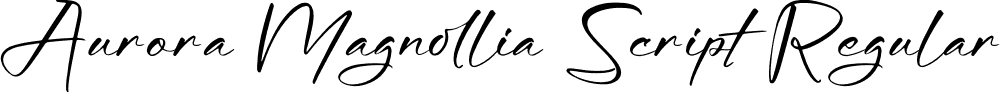 Aurora Magnollia Script Regular font - Aurora-Magnollia-Script.otf