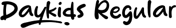 Daykids Regular font - Daykids-rgRVy.ttf