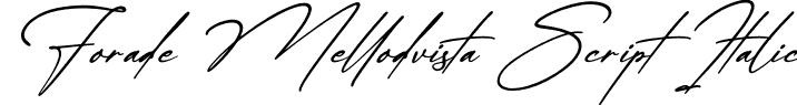 Forade Mellodvista Script Italic font - Forade-Mellodvista-Script-Italic.otf