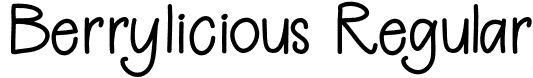 Berrylicious Regular font - Berrylicious-Regular.otf