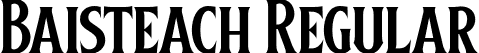 Baisteach Regular font - Baisteach.otf