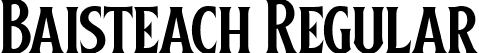 Baisteach Regular font - Baisteach.ttf