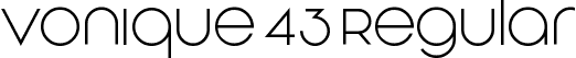 Vonique 43 Regular font - Vonique 43_D.otf