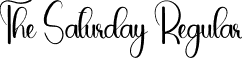 The Saturday Regular font - The-Saturday.otf