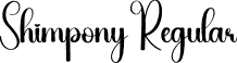 Shimpony Regular font - Shimpony.otf