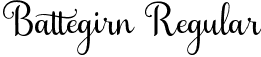 Battegirn Regular font - Battegirn.otf