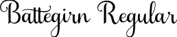 Battegirn Regular font - Battegirn.ttf