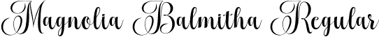 Magnolia Balmitha Regular font - Magnolia Balmitha.otf