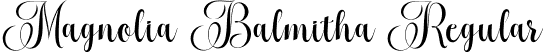 Magnolia Balmitha Regular font - Magnolia Balmitha.ttf