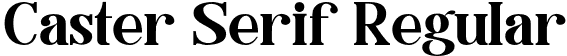 Caster Serif Regular font - Caster.otf