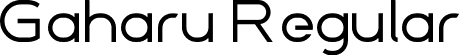 Gaharu Regular font - Gaharu-Regular.otf