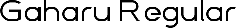 Gaharu Regular font - Gaharu-Regular.ttf