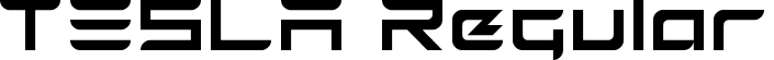 TESLA Regular font - TESLA.ttf