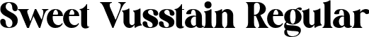 Sweet Vusstain Regular font - SWEET-VUSSTAIN.ttf