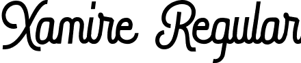 Xamire Regular font - Xamire.ttf