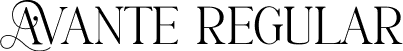 AVANTE Regular font - avante.otf