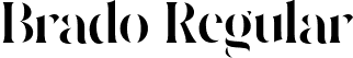 Brado Regular font - Brado.otf