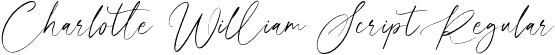 Charlotte William Script Regular font - charlottewilliamscript.otf