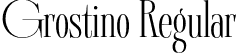 Grostino Regular font - Grostino.otf