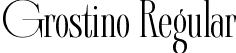 Grostino Regular font - Grostino.ttf