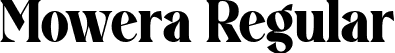 Mowera Regular font - Mowera Serif Display.ttf