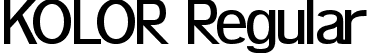 KOLOR Regular font - Kolor.ttf