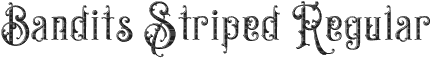 Bandits Striped Regular font - Bandits Striped.ttf