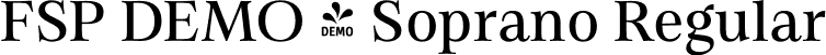 FSP DEMO - Soprano Regular font - DEMO-soprano-regular.otf