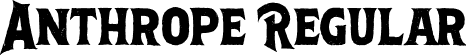 Anthrope Regular font - Anthrope.otf