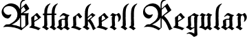 Bettackerll Regular font - Bettackerll Regular.otf