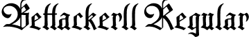 Bettackerll Regular font - Bettackerllregular.ttf