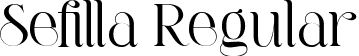 Sefilla Regular font - Sefilla ttf.ttf