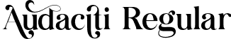 Audaciti Regular font - Audaciti.otf