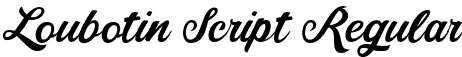 Loubotin Script Regular font - Loubotin Script.otf