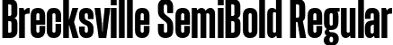 Brecksville SemiBold Regular font - Brecksville SemiBold.ttf