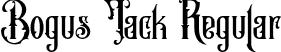 Bogus Jack Regular font - Bogus Jack.otf