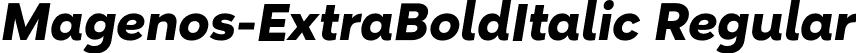 Magenos-ExtraBoldItalic Regular font - Magenos-ExtraBoldItalic.otf