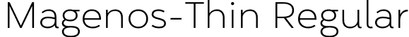 Magenos-Thin Regular font - Magenos-Thin.otf