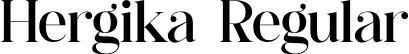 Hergika Regular font - Hergika.otf